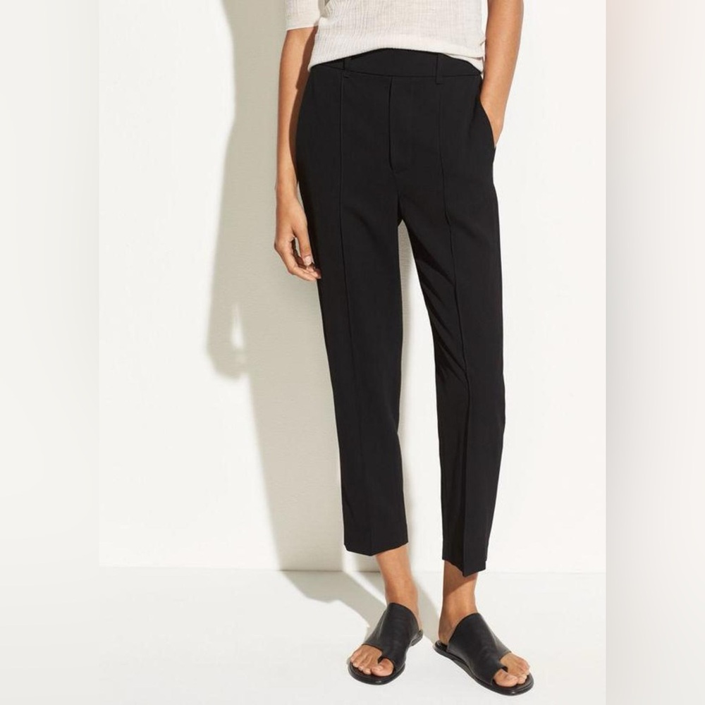 Vince Stitch Front Trouser Woven Black